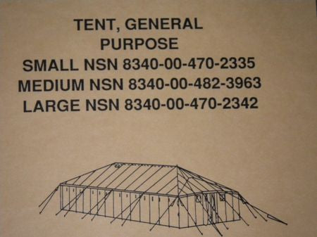 Technical Manual TM,  US ARMY Zelt,  GP Small, GP Medium, GP Large