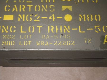 Munitionskiste cal.50 / MG M60, 1972 Vietnamtime