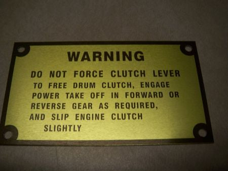 Hinweisschild 3 Seilwinde M35, M800, M900