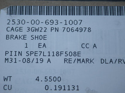 Bremsbacke Anhänger M105, M1061, M796