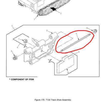 Verbinder Kettenglied M113, M548 US ARMY