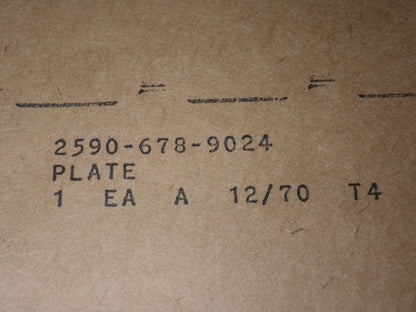 Typenschild Masse und Gewichte M151 FORD MUTT