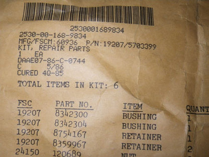 M151 NOS Kit Vorderachsbuchsen Reparatursatz US ARMY
