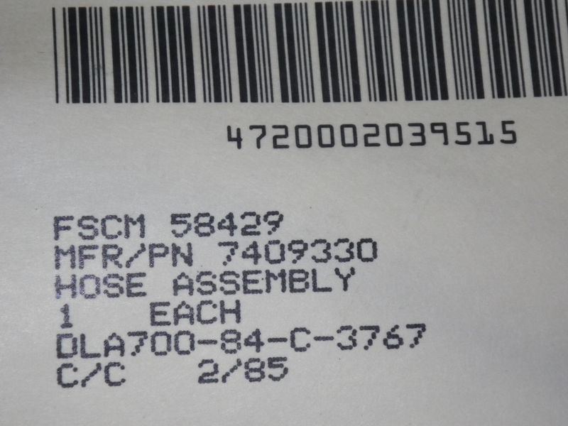 Bremsschlauch Vorderachse Reo M35 2,5ton + M52 + M800 Serie