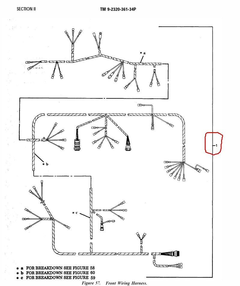 Motorkabelbaum M35A2 Serie US ARMY