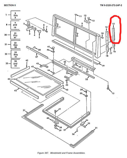 Dichtgummi Scheibenrahmen rechts M35, M52, M800, M900