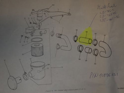 Schlauch Luftfilter M35 Serie Multifuel