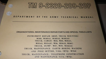 Ersatzteilliste M35A2 Serie TM9-2320-209-20P