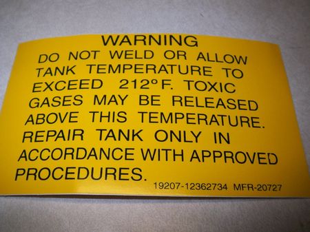 Aufkleber Tank 400 Gallon