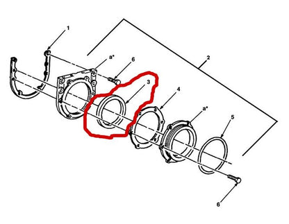 Dichtring Kurbelwelle Hinten M800 und M900A1 Serie 5ton Truck