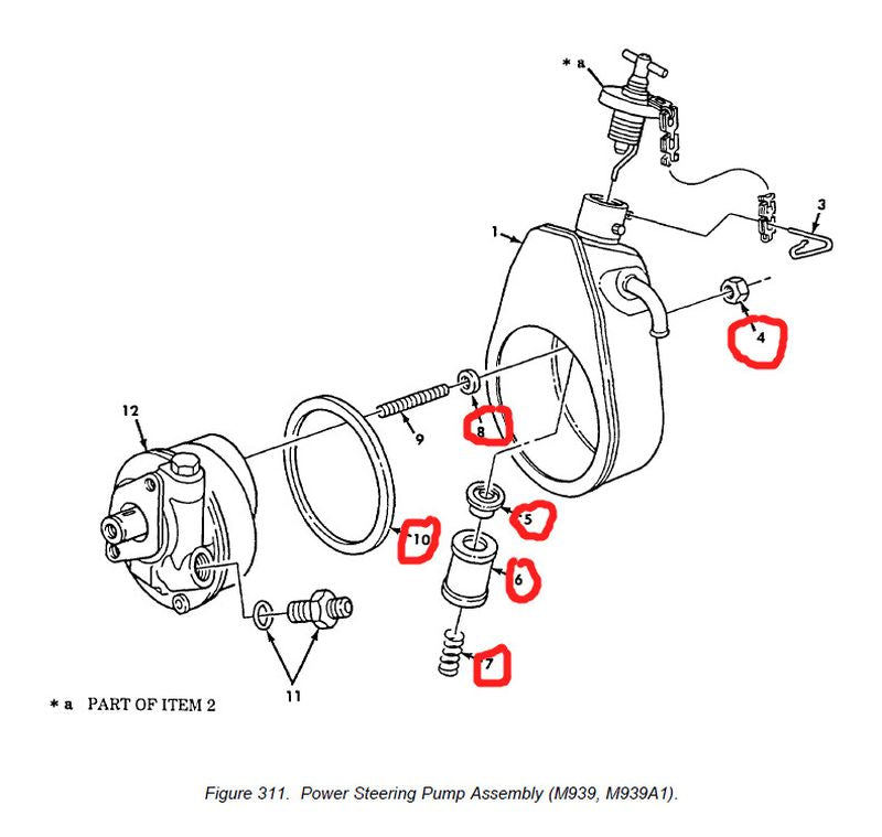 Filter Servopumpe M900A1  5ton Truck