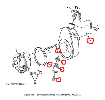 Filter Servopumpe M900A1  5ton Truck