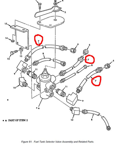 Kraftstoffschlauch Umschaltventil Tank M900, M800