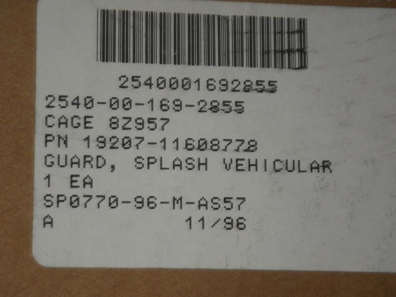 Spritzschutz hinten 5ton M900, M800, M52 Serie