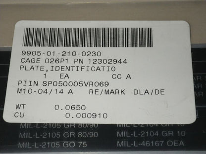 Hinweisschild Service Data M900 Serie 5ton