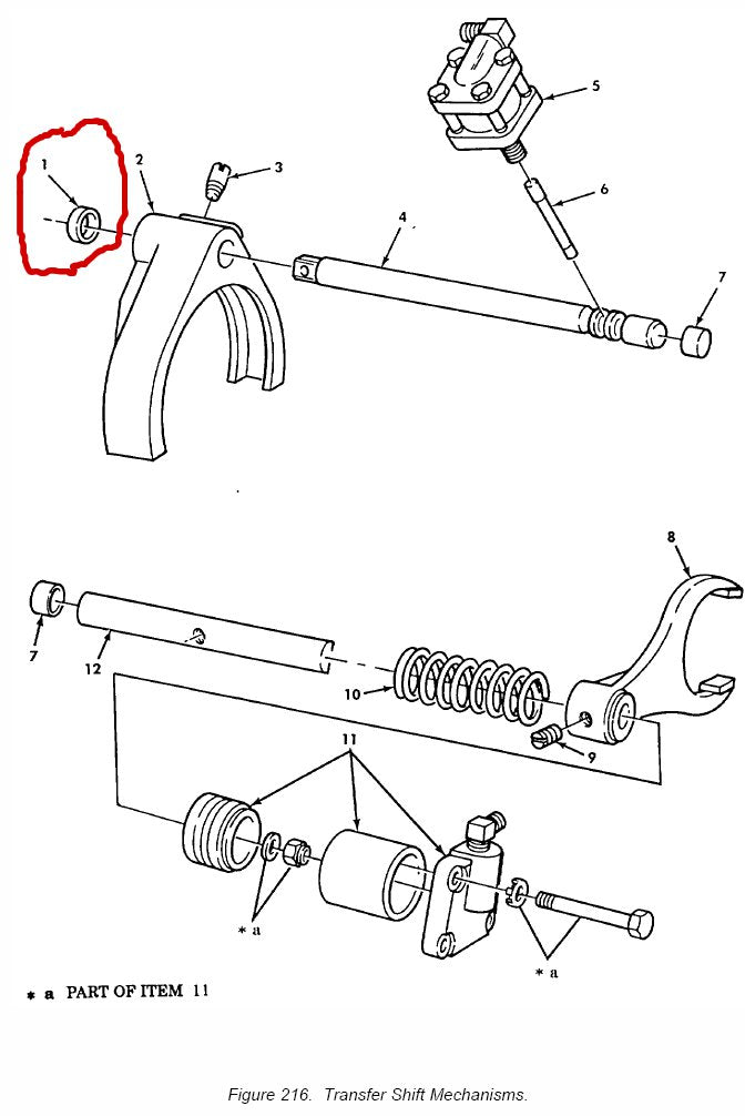 Dichtring shift rod Transfere Case M900 Series 5Ton Truck