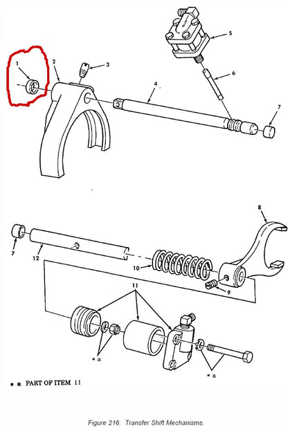 Dichtring shift rod Transfere Case M900 Series 5Ton Truck