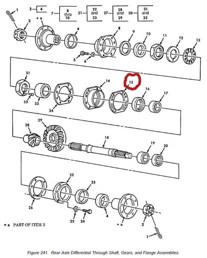 Einstellblech Differential M939 + M800