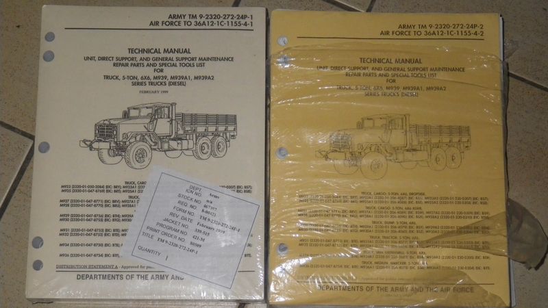 Ersatzteilliste M939 Series 5ton Truck US ARMY