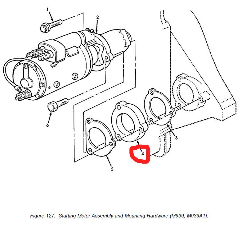 Distanzring Anlasser M900A1