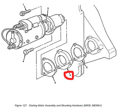 Distanzring Anlasser M900A1