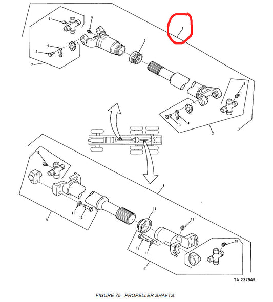 Kardanwelle M915A1 Truck Tructor