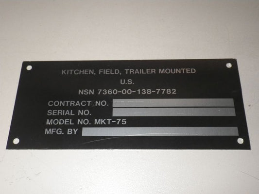 Dataplate MKT-75 Mobile Kitchen Trailer  US