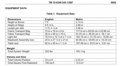 Modular Command Post Zelt  MCPS  US ARMY