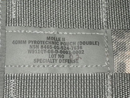MOLLE II 40 mm Pyrotechnic Pouch double ACU  UCP