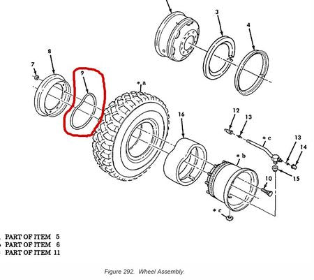 5331-01-314-7598, O-ring Felge M900A2 und M35A3
