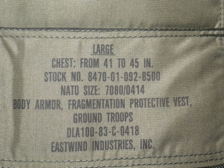 PASGT Body Armor Woodland Neuwertig
