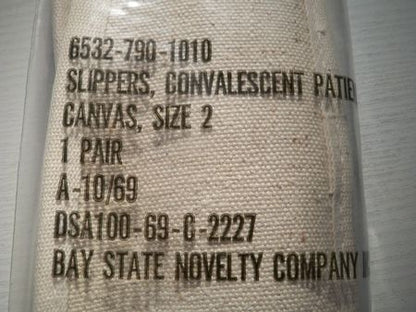 US Feldlazarett Patientenslipper