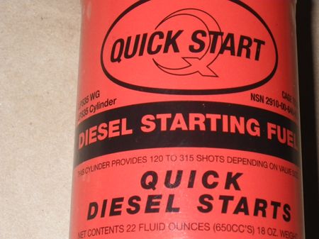 Kaltstartpatrone  M900 Serie 5ton Truck / ether starting Fluid Quick-Start
