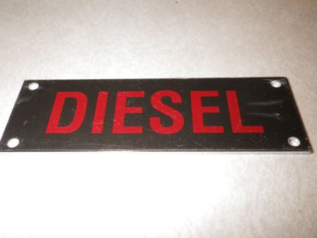 Hinweisschild  "DIESEL"