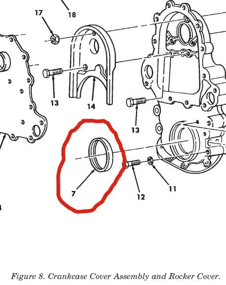 Dichtring Kurbelwelle HMMWV M998