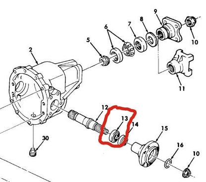 Dichtring Differenzial Ausgang HMMWV,  5330-01-174-8145 Seal HMMWV Differential