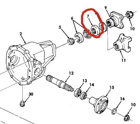 Dichtring Differential Eingang HMMWV
