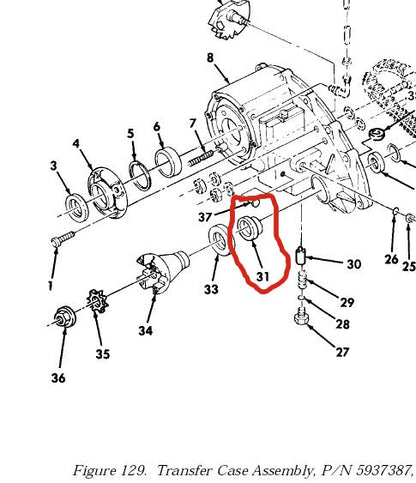 Dichtring Transfer Case HMMWV