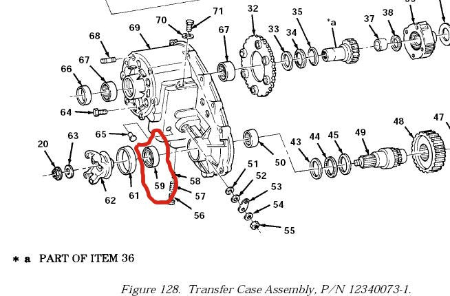 Dichtring Transfer Case HMMWV