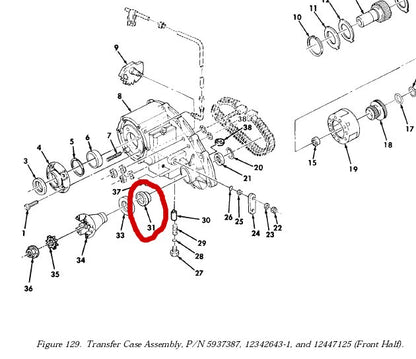 Dichtring Verteilergetriebe HMMWV M998, US ARMY