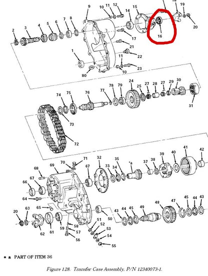 Dichtring Verteilergetriebe HMMWV M998, US ARMY