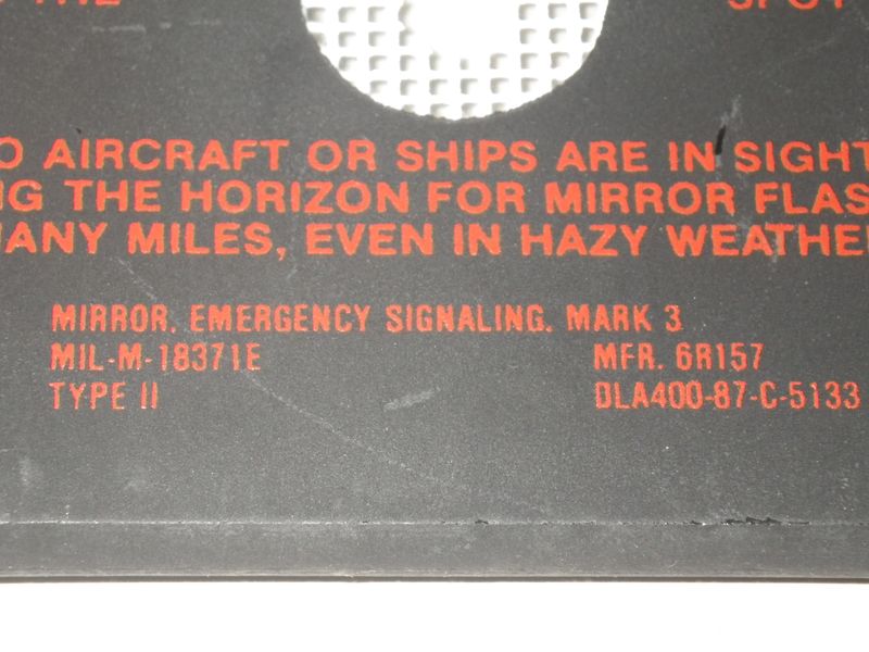 Signalspiegel US  Mark 3, US Army, US  Airforce