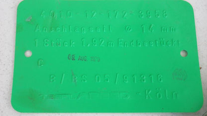 Anschlagseil 14mm, 1,92 Meter BW, NEU
