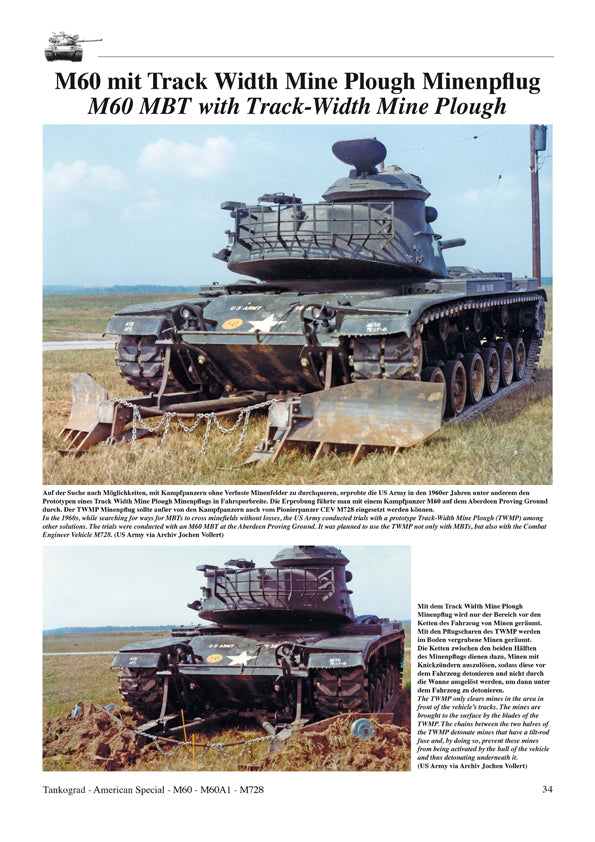 Tankograd Heft 3021, M60, M60A1, M728 Panzer US ARMY