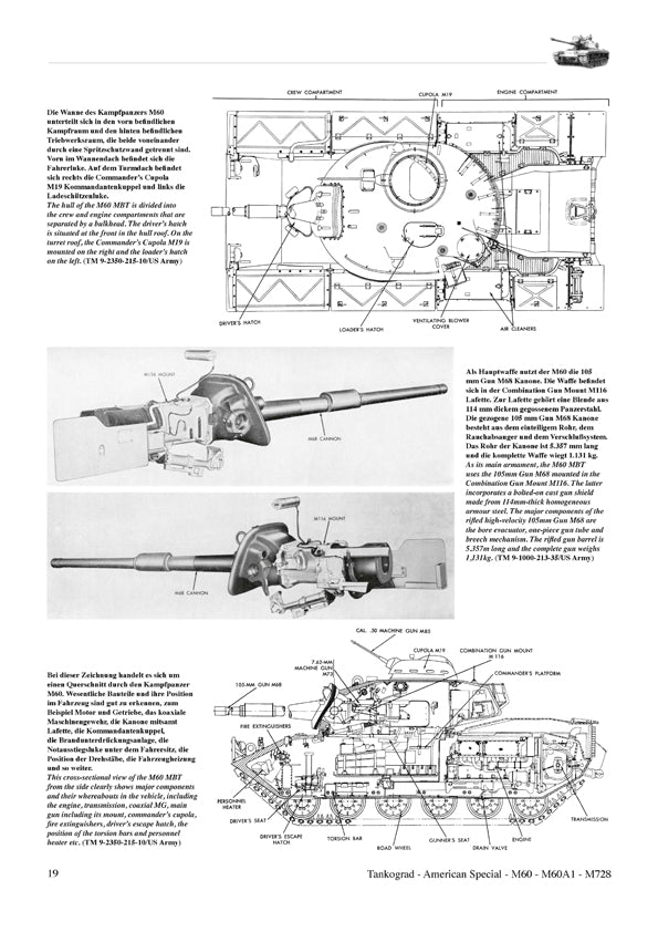 Tankograd Heft 3021, M60, M60A1, M728 Panzer US ARMY