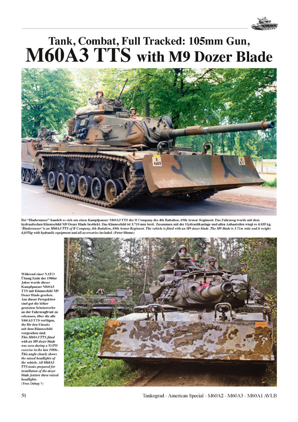 Tankograd Heft 3022, M60A2, M60A3 M60A1 AVLB US ARMY