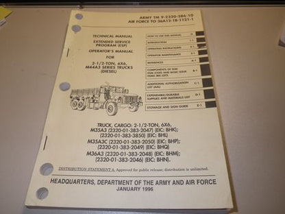Bedienungsanleitung M35A3  2,5 Ton Truck, TM9-2320-386-10