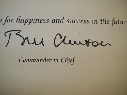 Urkunde President Bill Clinton