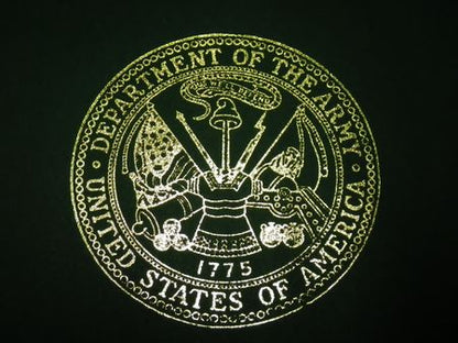 Urkundenmappe US ARMY, Auszeichnung,