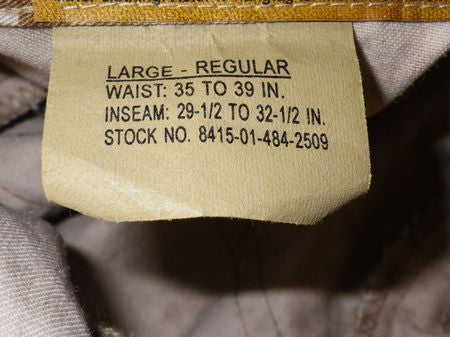 USMC MAPRPAT Desert Hose, Large-Regular